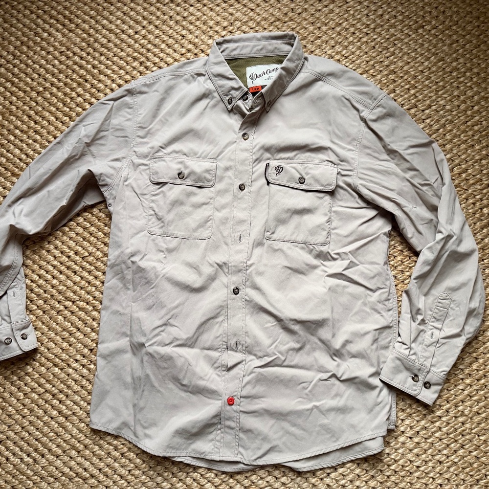 Duck Camp M's Lightweight Hunting Shirt Long Sleeve Tan XL